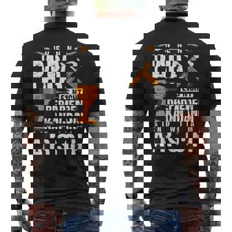 Wenn Papa Es Nicht Reparieren Kann Dann Wir Am Arsch T-Shirt mit Rückendruck - Geschenkecke