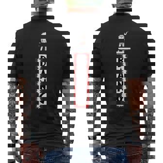 Western Cowgirl Country Cowboy Rodeo Bang Men's T-shirt Back Print | Mazezy