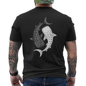 Whale Shark Yin Yang Marine Biology Men's T-shirt Back Print | Seseable FR