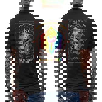 When Someone Attacks One Party Member Lgbt Men's T-shirt Back Print | Mazezy