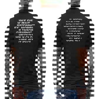 Why Be Racistexist Homophobic I Just Be Quiet Diversity メンズTシャツ バックプリント - Kawaiitshirt