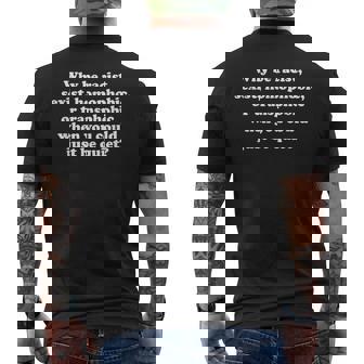 Why Be Racistexist Homophobic Or Transphobic メンズTシャツ バックプリント - Kawaiitshirt