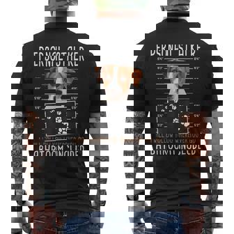 I Will Follow You Wherever You Go ジャック・ラッセル・テリア メンズTシャツ バックプリント - Kawaiitshirt