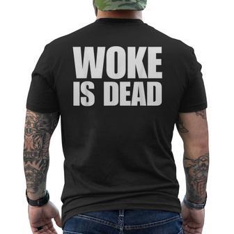 Woke Is Dead Lustigerarkastischerlogan T-Shirt mit Rückendruck - Geschenkecke