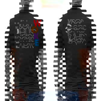 Woke Wisdom Openness Kindness Empathy Men's T-shirt Back Print - Monsterry