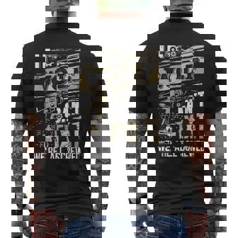 If Wolf Can't Fix It We're All Screwed Vintage Family Name Men's T-shirt Back Print - Thegiftio
