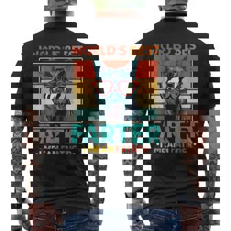 Worlds Best Farter I Mean Father Cat Dad Men's T-shirt Back Print - Thegiftio UK