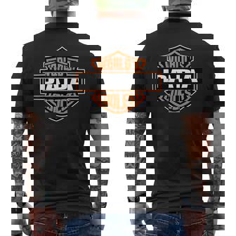World's Coolest Papa Best Dad In The World Father's Day Men's T-shirt Back Print - Monsterry