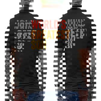World's Greateston El Mejor Hijo Familia Camiseta Hombre Estampado Espalda - Regaloses
