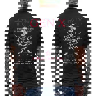 X Generation Before All You Sissie Were Born Skull Rock Hand Men's T-shirt Back Print | Mazezy