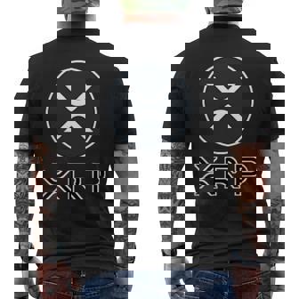 Xrp リップル 暗号通貨ポケットロゴ メンズTシャツ バックプリント - Kawaiitshirt