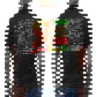 They Don't Like Us Junenth 1865 Pride Men's T-shirt Back Print - Monsterry