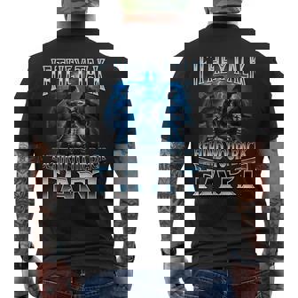 If They Talk Behind Your Back Fart Unhinged Alpha Wolf Men's T-shirt Back Print | Mazezy