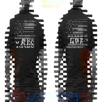 Yankees Name Us Flag Men's T-shirt Back Print - Thegiftio UK