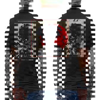 Yasuke アフロサムライ 七徳 武士道コード メンズTシャツ バックプリント - Kawaiitshirt