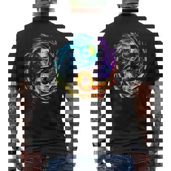 Yin Yang Taoismus Tai Chi Qi Gong Polarität Dualität Yoga T-Shirt mit Rückendruck - Geschenkecke