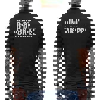 Yo No Trabajo Aquí Divertido Meme Gráfico Camiseta Hombre Estampado Espalda - Regaloses