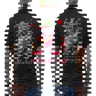 You're My Jam ファニーストロベリー ギターを弾く スイートハートジャム メンズTシャツ バックプリント - Kawaiitshirt