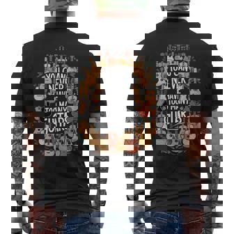 You Can Never Have Too Many Guitars Musician メンズTシャツ バックプリント - Kawaiitshirt