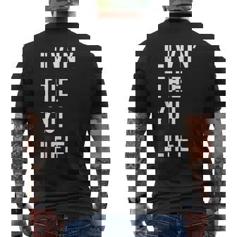 Yui の人生を生きている Yui メンズTシャツ バックプリント - Kawaiitshirt