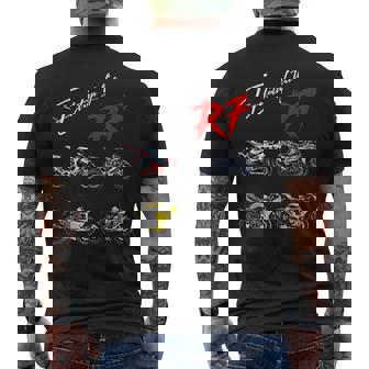 Yzf-R7、Yzf、R7、Yzf R7、バイク、バイク、レーシングバイク メンズTシャツ バックプリント - Kawaiitshirt