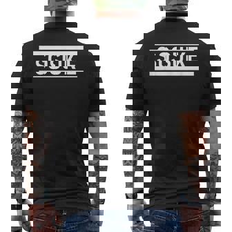 「Sosuke」ヘボン式「そうすけ」「ソースケ」下の名前 ローマ字 名入れ 名乗り ラテン文字 綴り メンズTシャツ バックプリント - Kawaiitshirt