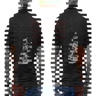 「情熱は時空を超える」 合掌土偶 祈る土偶 縄文 土偶 青森県八戸市 国宝 考古学 はにわ シュール メンズTシャツ バックプリント - Kawaiitshirt