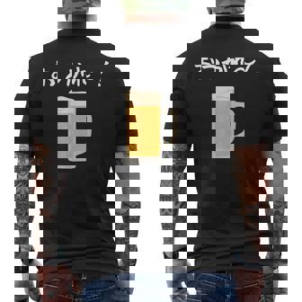 【おつかれ】ビール お疲れ様 飲み会 酒屋 飲んべえ おもしろ 面白い ネタ 酒好き 酒場 酒豪 ビール好き 生ビール メンズTシャツ バックプリント - Kawaiitshirt