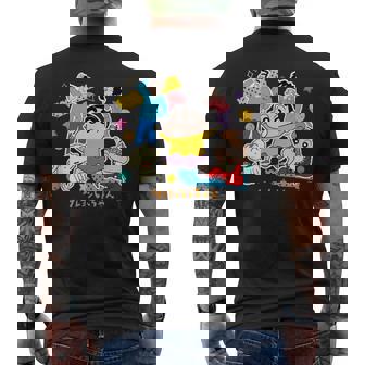【まんが】クレヨンしんちゃん 野原一家 メンズTシャツ バックプリント - Kawaiitshirt