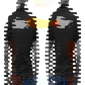 【エビフライ】えびふらい 海老 えび 蝦 エビ おもしろ 面白い シンプル イラスト おしゃれ 可愛い ネタ ウケ狙い メンズTシャツ バックプリント - Kawaiitshirt