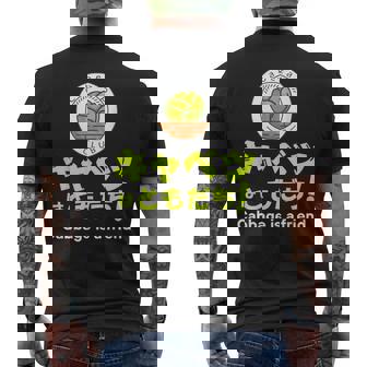 【キャベツを愛するあなたへ】キャベツが大好き キャベツで痩せる キャベツはともだち メンズTシャツ バックプリント - Kawaiitshirt