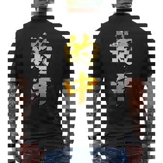 【フェイク プリント】的中【金プレート風 文字】（ギャンブル・競馬・競輪）面白い 色 メンズTシャツ バックプリント - Kawaiitshirt