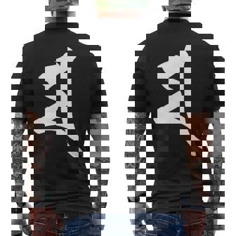 【マ】梵字 大黒天 摩利支天 孔雀明王 手書き 悉曇文字 古代文字 仏教 グッズ 守護神 お守り スピリチュアル メンズTシャツ バックプリント - Kawaiitshirt