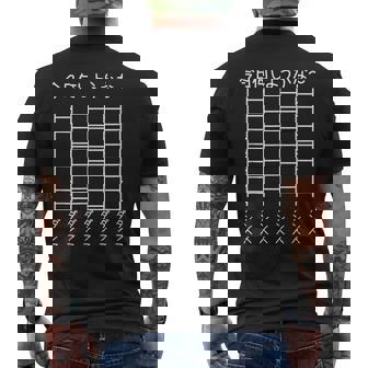 【今日何しようかな ダンス】あみだくじ ダンサー 文字 遊び心 おもしろ 面白い ユーモア ギャグ ネタ ウケ狙い 変な メンズTシャツ バックプリント - Kawaiitshirt