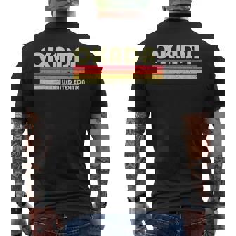 【岡田 おかだ】名前 名字 家族お揃い ギャグ ネタ ウケ狙い 贈り物 ギフト 面白い おもしろ メンズTシャツ バックプリント - Kawaiitshirt