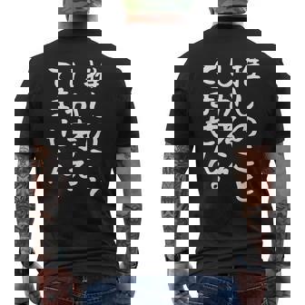 【推しのことしか考えてません】推し活 推ししか勝たん おもしろ 面白い 文字 ネタ ウケ狙い 笑える ユーモア メンズTシャツ バックプリント - Kawaiitshirt