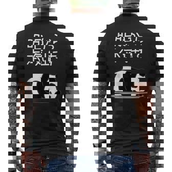 【明日から本気出す】パンダ 熊 おもしろ 面白い 可愛い ユーモア ギャグ ネタ ウケ狙い 笑える キャラクター メンズTシャツ バックプリント - Kawaiitshirt