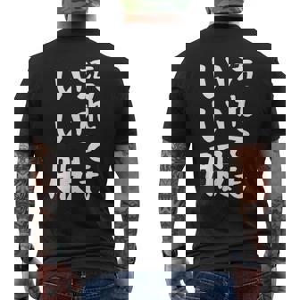 【汚れてもいい服】おもしろ 文字 保育園 学校行事 面白い ネタ 笑える ふざけ 遊び心 ユーモア お笑い ウケ狙い メンズTシャツ バックプリント - Kawaiitshirt