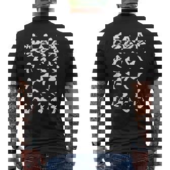 【食べても食べても痩せない】デブ 面白い 筆文字 おもしろ ダイエット ギャグ ネタ ウケ狙い 文字入り 笑える ふざけ メンズTシャツ バックプリント - Kawaiitshirt