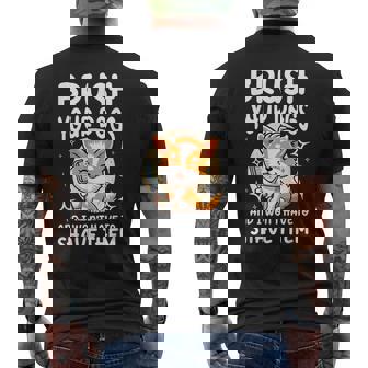 あなたの犬をブラッシングして、私はそれらを剃る必要はありません メンズTシャツ バックプリント - Kawaiitshirt