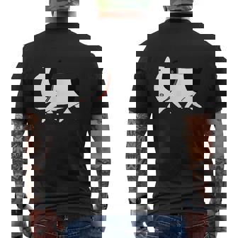 い〜ぬ 白 メンズTシャツ バックプリント - Kawaiitshirt