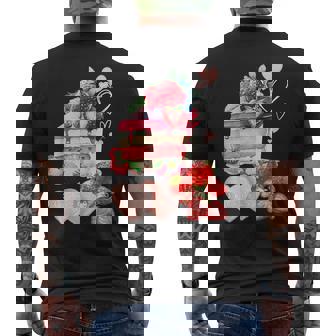 いちご ショートケーキ スイーツ デザート かわいい 春 お菓子、おしゃれ、パティシエ、ハート、カジュアル メンズTシャツ バックプリント - Kawaiitshirt