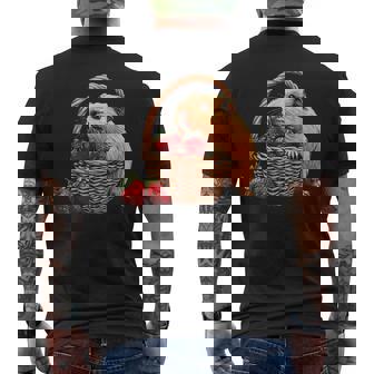 いちご モルモット いちご 野生動物 かわいい モルモット メンズTシャツ バックプリント - Kawaiitshirt