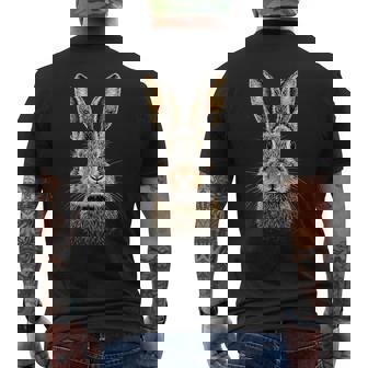 うさぎ うさぎ うさぎ かわいいうさぎ メンズTシャツ バックプリント - Kawaiitshirt