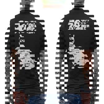 うさぎの撫で方解説 ウサギ好き うさぎ好き うさぎの飼い主 おもしろ うさぎ 兎 メンズTシャツ バックプリント - Kawaiitshirt