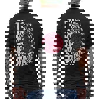 おかしな It's In My Dna 日本国旗 指紋 メンズTシャツ バックプリント - Kawaiitshirt