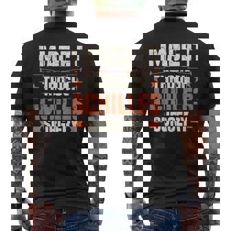 おかしな手術 サバイバー デザイン リカバリー アキレス手術 メンズTシャツ バックプリント - Kawaiitshirt