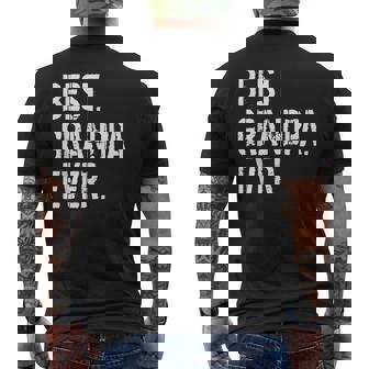 メンズ おじいちゃん誕生日クリスマスプレゼントベストおじいちゃんエバー メンズTシャツ バックプリント - Kawaiitshirt