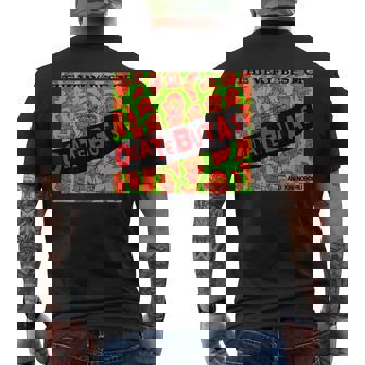 おだてブタがいっぱい デザインa メンズTシャツ バックプリント - Kawaiitshirt