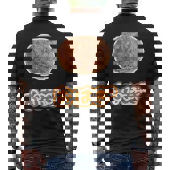 おはぎ（デリシャス スイーツ）和菓子【変なtシャツ屋さん】ポップ かわいい 面白い イラスト デザイン メンズTシャツ バックプリント - Kawaiitshirt